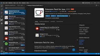 Error while installing Extension Pack for Java extension Please check the log for more details [upl. by Ojyllek]