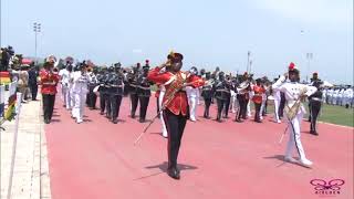 GHANA ARMED FORCES CENTRAL BAND DISPLAY AT GHANAS 66TH INDEPENDENCE [upl. by Irehj]