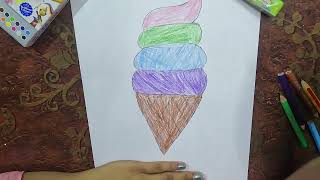 Flavorful Cone Ice Cream A Creative Treat by Art Studio [upl. by Mairb]