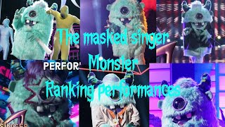 The masked singer season 1️⃣ Monster ranking performances [upl. by Geiss]