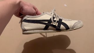 ONITSUKA tiger mexico 66  1 YEAR REVIEW  wear and tear [upl. by Ancalin]