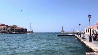 Chania Harbour  Crete Greece [upl. by Laeynad]