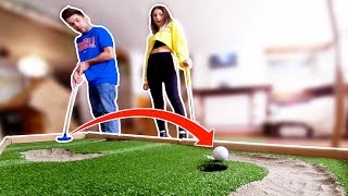 SFIDA A MINI GOLF IN CASA GOLF CHALLENGE [upl. by Eityak]