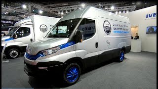 IVECO DAILY 35EV ELECTRIC 35S60E VP VAN OF THE YEAR 2018 NEW MODEL WALKAROUND [upl. by Rebmyk]