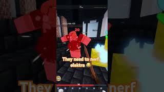 They need to nerf elektra kit in Roblox bedwars [upl. by Peterson54]