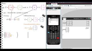 Abstand windschiefer GeradenBeispielaufgabe mit CAS [upl. by Kylah]
