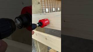 Carbide tipped ​⁠DiabloTools holes saws are fast And quick to take a part to remove the wood [upl. by Eiramrebma]