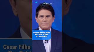 Cesar Filho fala sobre o Seu Tuta criador da Jovem Pan  SBT Brasil 041124 [upl. by Hesky]