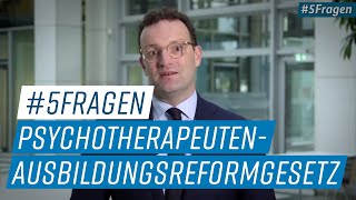 5Fragen zum Gesetz zur Reform der Psychotherapeutenausbildung [upl. by Friederike]