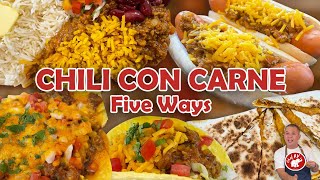 CHILI CON CARNE 5 WAYS [upl. by Drucie]