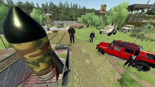 Police Find Secret Nuke in Abandoned Army Base  Farming Simulator 22 [upl. by Nairrad750]