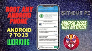 🔥 ROOT ANY ANDROID PHONE WITHOUT PC  NEW ROOTING METHOD 2023 ⚡ WORKING ON Android 7 To 13 🔥 [upl. by Eilrebma]