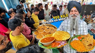 99 Rs BEST Street Food India 🇮🇳 Sardarji मुछ मरोड़ Chole Bhature Makhani Pulao Tuntun Nashta 😍 [upl. by Aneertak460]