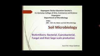 AsstProfPKGakkhad Bacterial biofertilizers SYBSc Microbiology MB222 Lec 38 [upl. by Ericha]