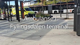 Ambulanse i Fyllingsdalen terminal [upl. by Euqnom]