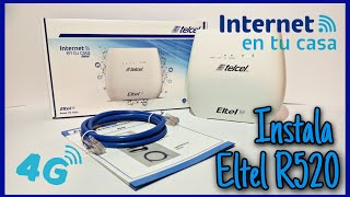 Instalación de Módem Eltel R520 Internet Telcel en casa 2020 [upl. by Brooke]