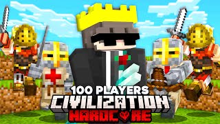 100 Players Simulate CIVILIZATION Tournament In This Minecraft Server [upl. by Mindi]