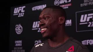 Curtis Millender UFC 232 PostFight Scrum [upl. by Rinee]