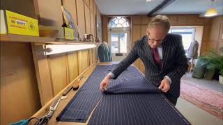 Cutting a Savile Row bespoke suit [upl. by Roxy902]