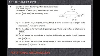 problem3rotational mechanicsAITSFIITJEE [upl. by Pretrice]