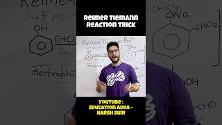 Reimer Tiemann Reaction in 1 minute with Trick 🔥😇 Class 12th Organic Chemistry  shorts [upl. by Oicam38]