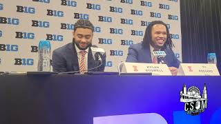 Kylan Boswell amp Ty Rodgers Big 10 Media Days 10324 [upl. by Nathanial]