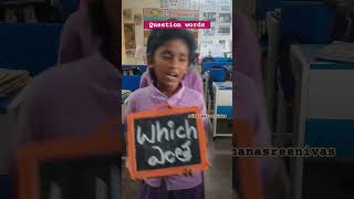 Wh Question words english activitybasedlearning youtubeshortsdhanasreenivas [upl. by Fabrianne459]