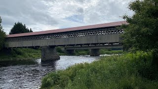 La fermeture dun pont couvert suscite des critiques dans le Canton de Lingwick [upl. by Hnao744]