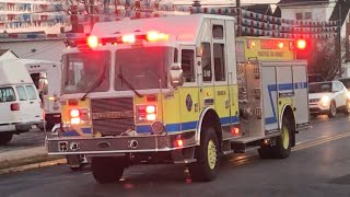 Kenhorst Fire Company Engine 69 Responding 121018 [upl. by Linneman]