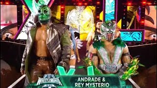 Rey Mysterio and Andrade vs Santos Escobar and quotDirtyquot Dominik Mysterio at WWE WrestleMania 40 [upl. by Glory]