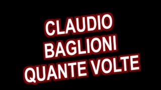 CLAUDIO BAGLIONI QUANTE VOLTE KARAOKE [upl. by Ahsiened]