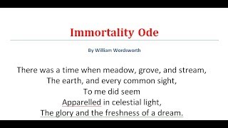 Immortality Ode By William Wordsworth  Part1  বাংলা লেকচার  Bangla Lecture [upl. by Cosenza]