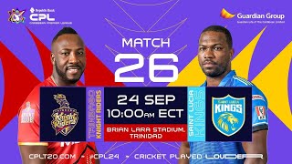 LIVE  Trinbago Knight Riders vs St Lucia Kings  CPL 2024 [upl. by Lorena]