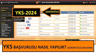 YKS BAÅVURUSU NASIL YAPILIR GÃ–RÃœNTÃœLÃœ ANLATIM 2024 YKS BAÅVURUSUÃ–SYM ÅÄ°FRESÄ° ALMA [upl. by Fujio]