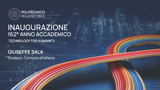 Inaugurazione 162° anno accademico  Intervento di Giuseppe Sala [upl. by Annavahs]