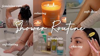 RELAXING SHOWER ROUTINE 2023 SUMMER SELF CARE Soft Skin Feminine amp Body Care Exfoliate MOTIVATION [upl. by Julis]