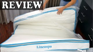 Linenspa 8 Inch Memory Foam and Innerspring Hybrid Mattress  Review 2022 [upl. by Eissim582]