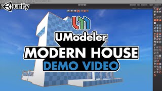 Modern House  UModeler Demo Reel [upl. by Narcissus]