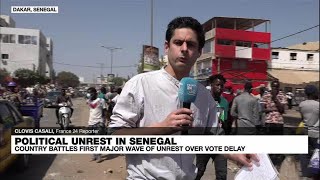 Protests in Senegal turn deadly as political crisis deepens over election delay • FRANCE 24 [upl. by Strohl]