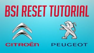 ✔ Tutorial how to BSI reset step by step on Citroen and Peugeot [upl. by Cathryn]