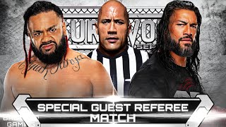 WWE 2K24  Special Guest Referee Match  Roman Reigns VS Jacob Fatu  Survivor Series [upl. by Andre]