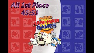 Hamtaro HamHam Games  All 1st Place in 4551 [upl. by Weywadt]