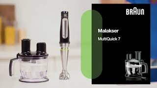 Akcesoria – malakser  blender Braun MultiQuick 7 [upl. by Thorsten]