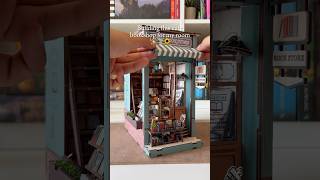 Link in bio ✨ Come build this cute bookshop with me 😌🌻 reels miniature craft diy books [upl. by Volnak371]