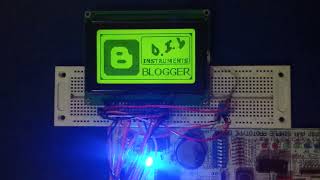 Simple Atmega32 and 128x64 Graphic LCD Interfacing [upl. by Brandi]