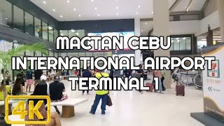 Mactan Cebu International Airport Terminal 1 at Night  PH Walkthrough [upl. by Aufa]