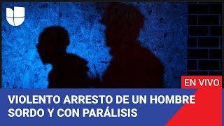 Captan violento arresto de hombre sordo y con parálisis  Noticias 15 octubre 2024  Edición Digital [upl. by Aseefan]