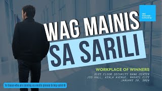 Wag Mainis Sa Sarili  SBC Midweek Gathering  Bong Saquing [upl. by Houlberg]