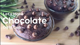 Baked Chocolate Oats Cup  I tried the BEST baked oatmeal recipe  Low Calorie Dessert for Breakfast [upl. by Lorien131]