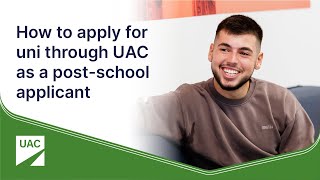 How to apply for university through UAC as a postschool applicant [upl. by Gorrono]